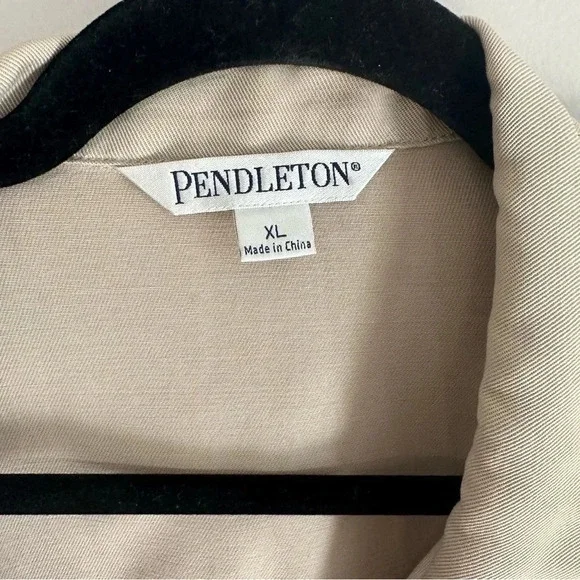 Pendleton Women’s Tan Button Down Jacket & Pant Set Size XL (Top)/16 (Pants) GUC - Picture 6 of 15